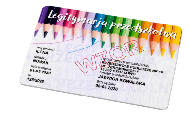 Legitymacja przedszkolna