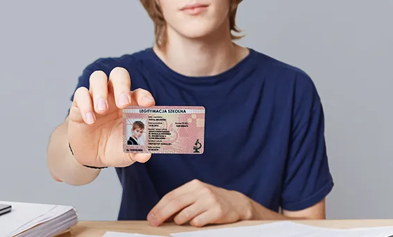 e-Legitymacja szkolna — plastikowa karta